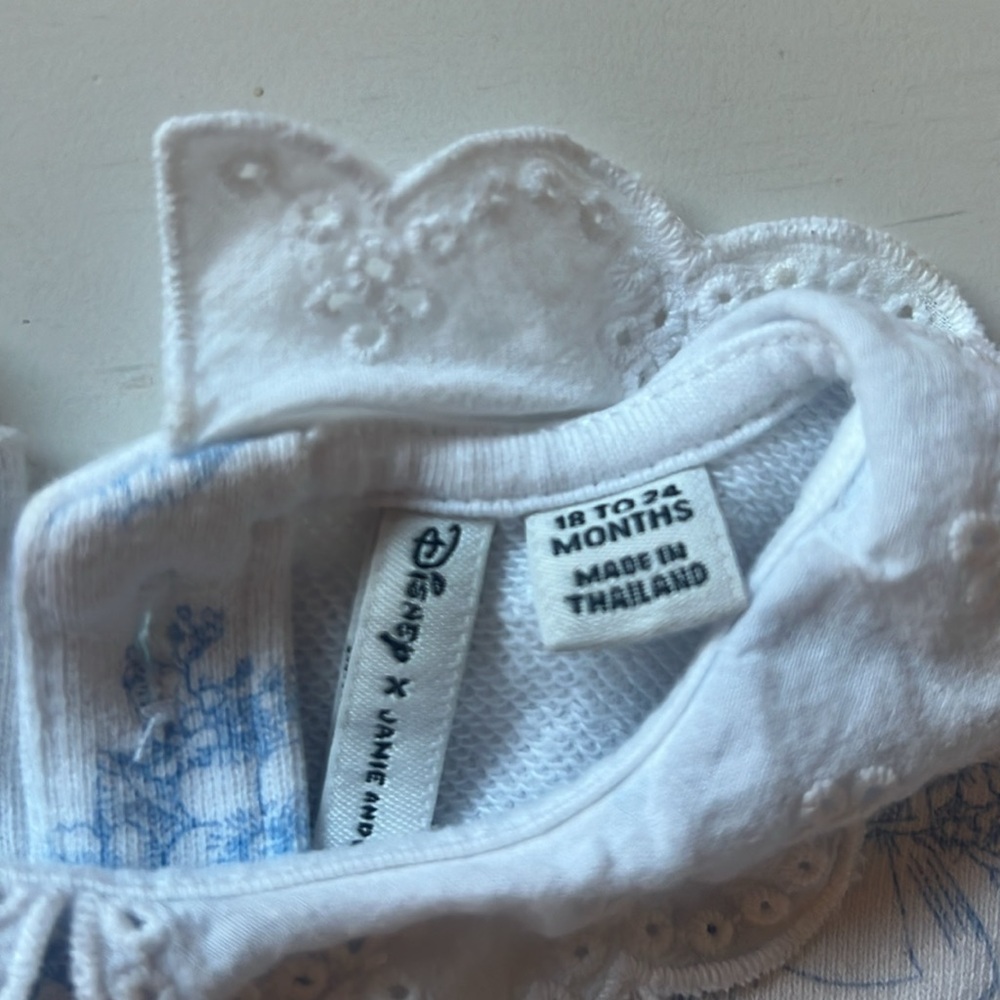 Janie and Jack Alice in Wonderland lace collared shirt - Picture 3 of 4